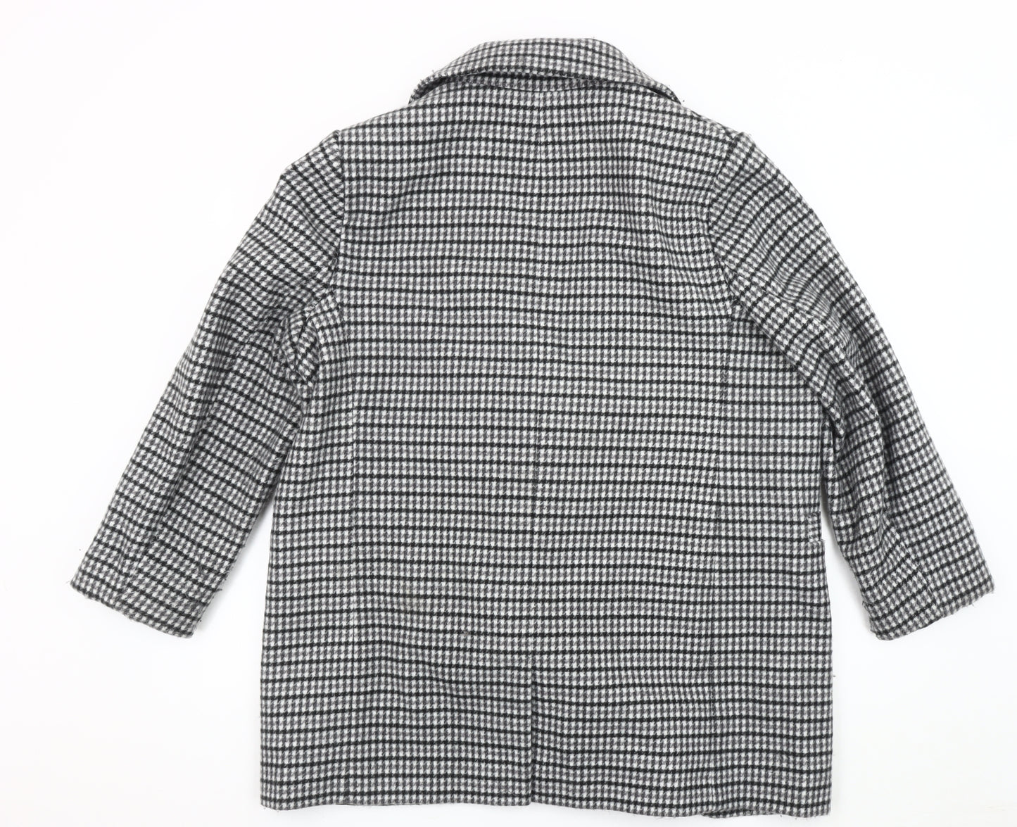 Marks and Spencer Women's Black Tweed Coat Size 16