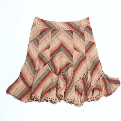 Fenn Wright Manson Women's Multicoloured Linen Skirt, Size 16