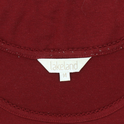 Lakeland Women's Red Basic T-Shirt Size 14