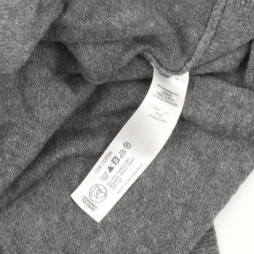 Thomas Nash Men's Grey V-Neck Pullover Jumper M