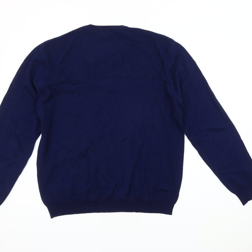 Kin by John Lewis Men's Blue Crew Neck Pullover Jumper L