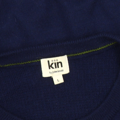 Kin by John Lewis Men's Blue Crew Neck Pullover Jumper L