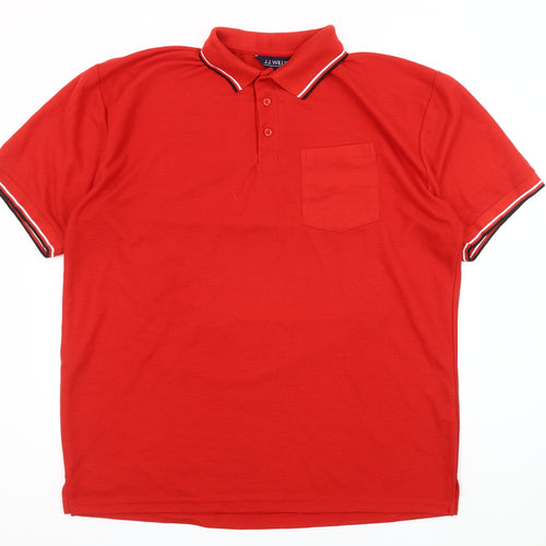 J.J. Willis Men's Red 2XL Polo Shirt