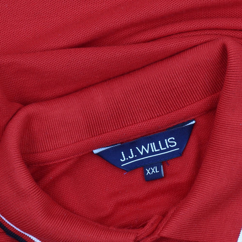 J.J. Willis Men's Red 2XL Polo Shirt