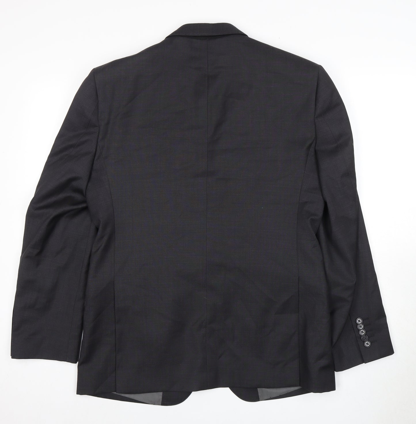 T.M. Lewin Men's Grey Wool Blazer Size 40, Formal, Excellent