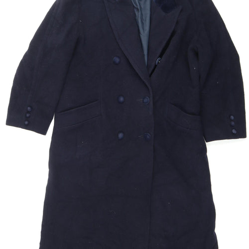 Richards Women’s Blue Wool Pea Coat, Size 14, Business Wear