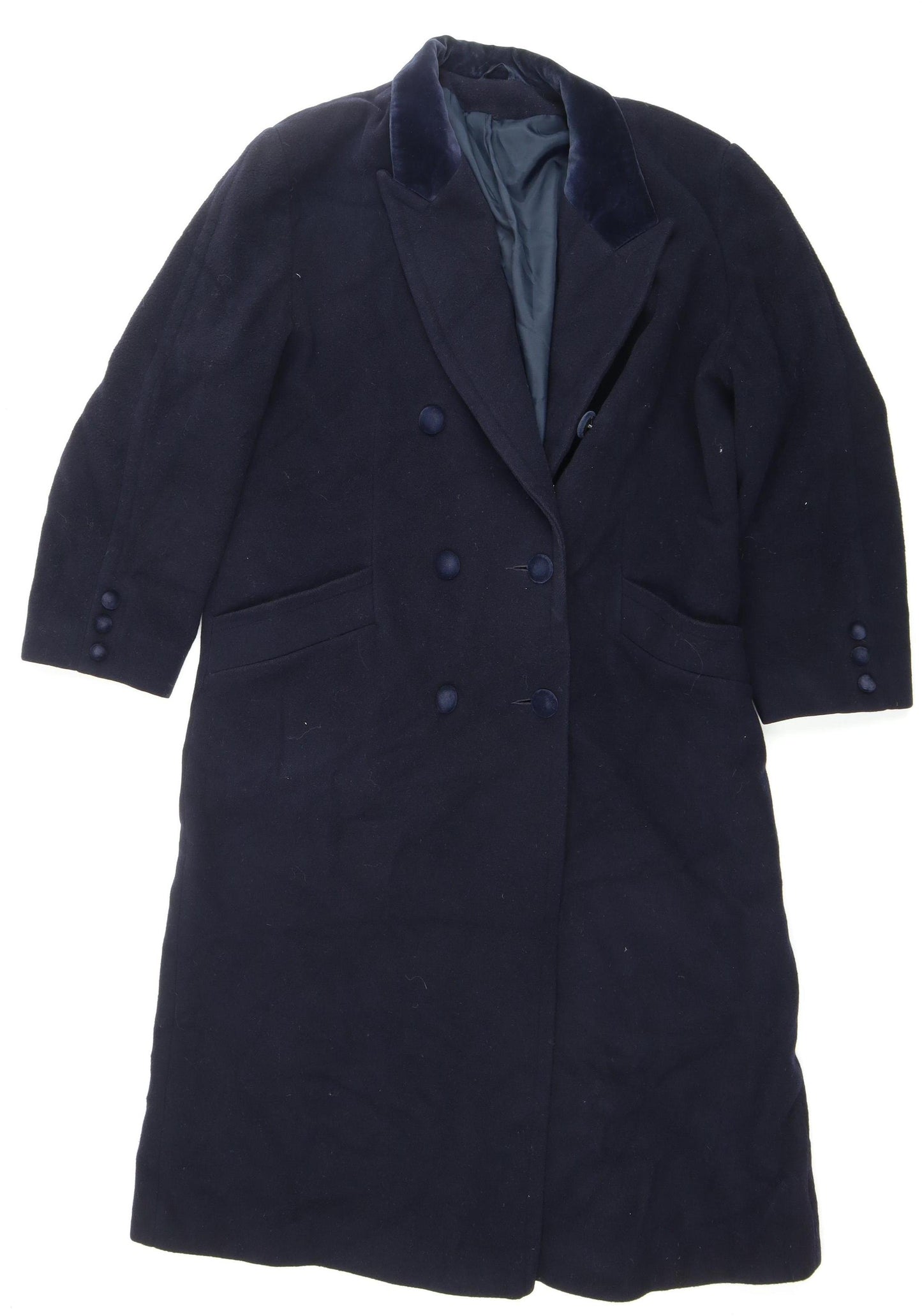 Richards Women’s Blue Wool Pea Coat, Size 14, Business Wear