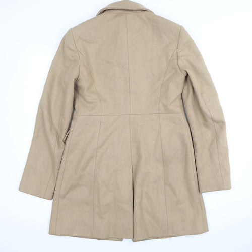 French Connection Women's Beige Wool Overcoat Size 4