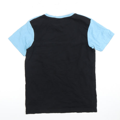 Fortnite Boys T-Shirt Black/Blue M Logo Casual Top