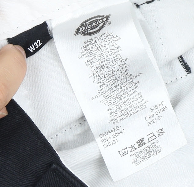 Dickies Men's Black Chino Shorts - Size 32, Workwear