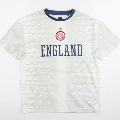 F&F Boys White England Football T-Shirt - 9-10 Years