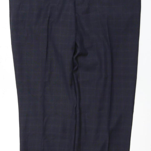 Skopes Men's Black Classic Fit Dress Trousers