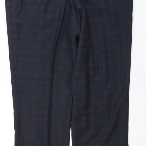 Skopes Men's Black Classic Fit Dress Trousers