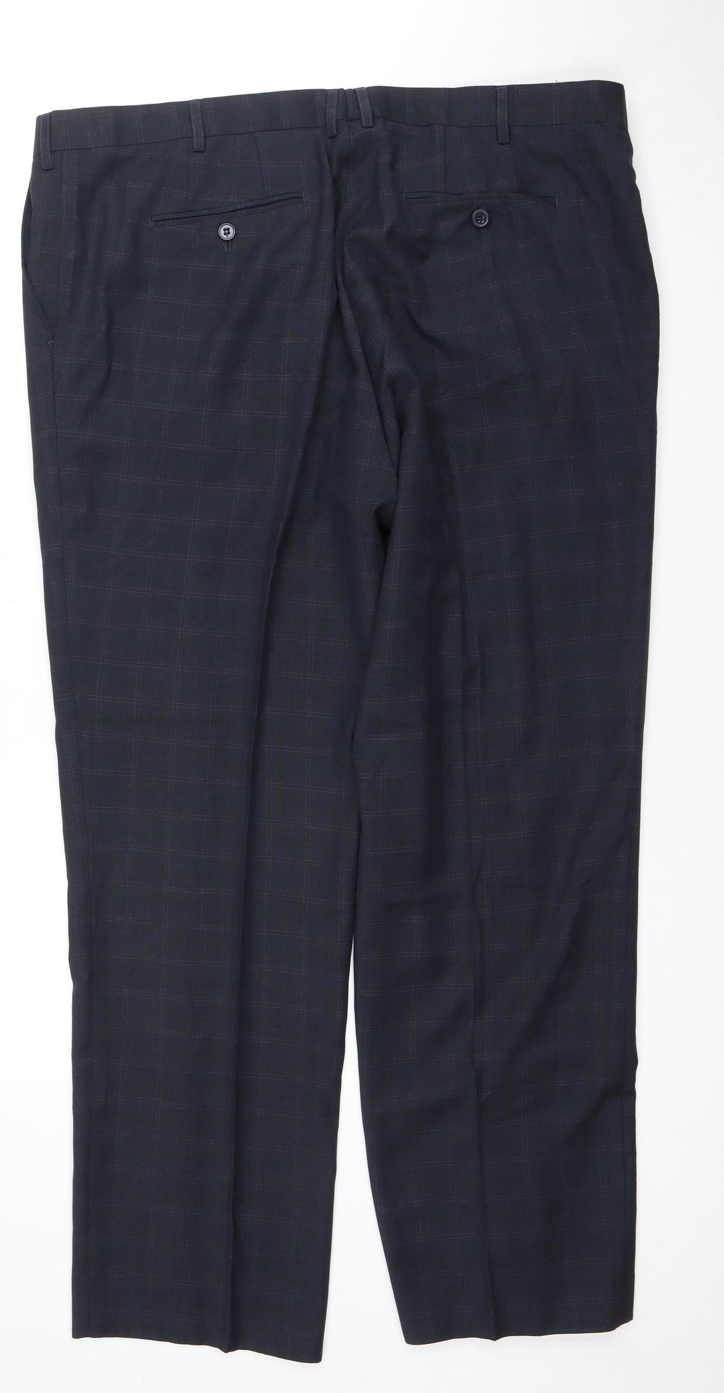 Skopes Men's Black Classic Fit Dress Trousers