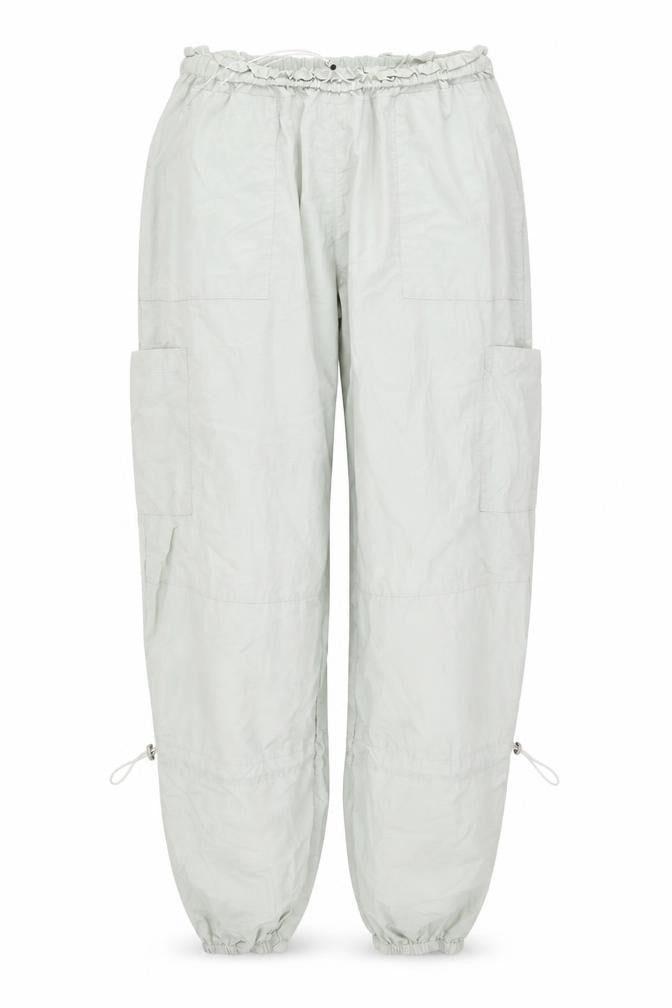 Front view of White Fox Women's Grey Windbreaker Trousers S