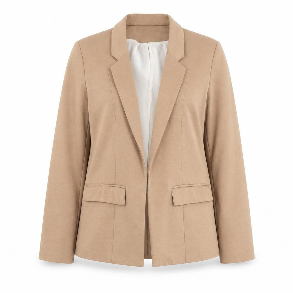 Front view of Oasis Women's Brown Blazer, size 14