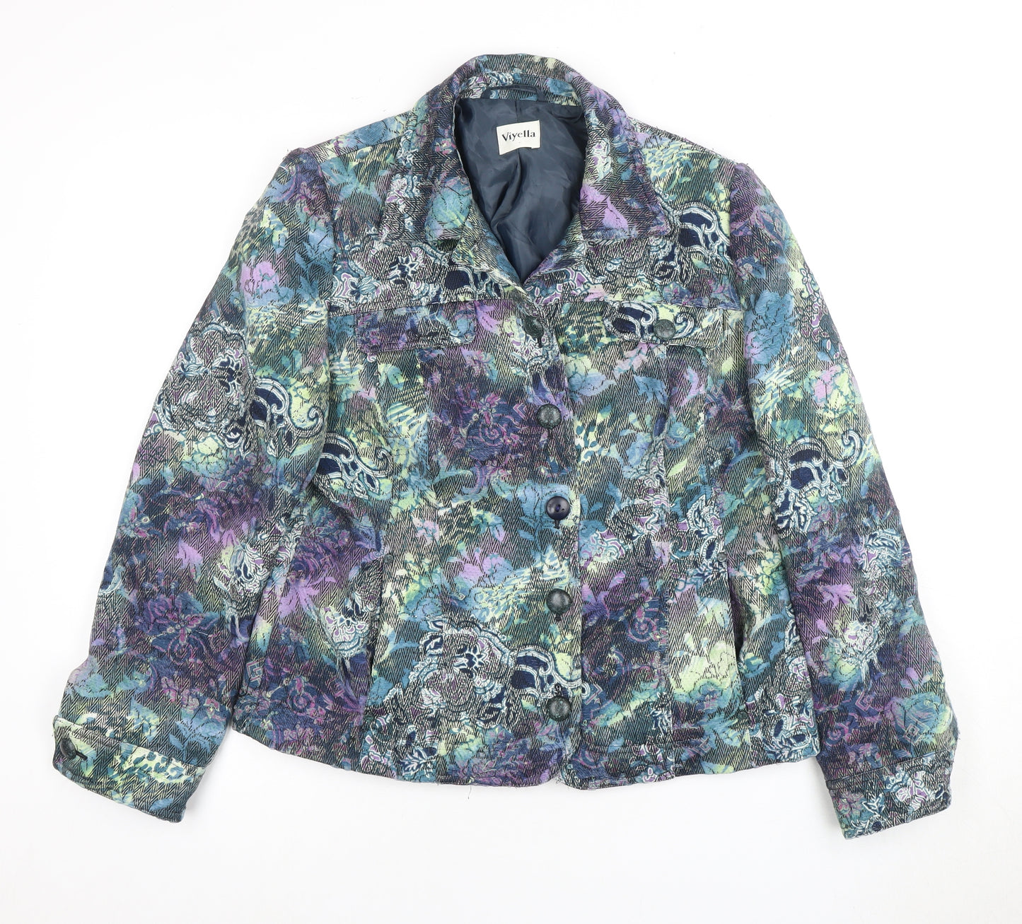 Viyella Multicoloured Women's Blazer - Size 12