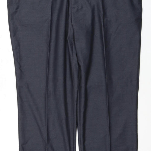 Greenwoods Men's Black Regular Fit Dress Pants