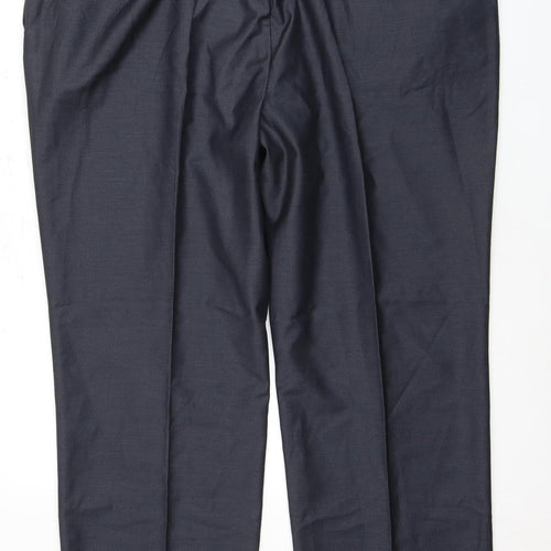 Greenwoods Men's Black Regular Fit Dress Pants