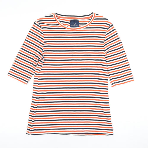 Crew Clothing Women Multicoloured Striped Top Size 12