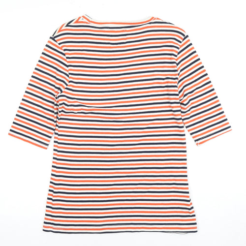 Crew Clothing Women Multicoloured Striped Top Size 12