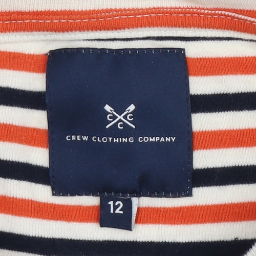Crew Clothing Women Multicoloured Striped Top Size 12