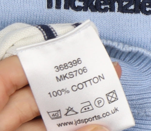 McKenzie Men's Blue Stripe Pullover Jumper L