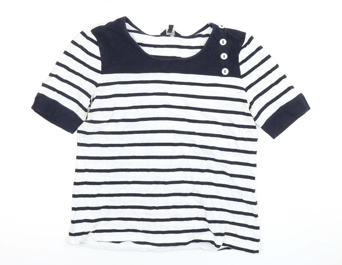 Hobbs Women's Striped T-Shirt Size S