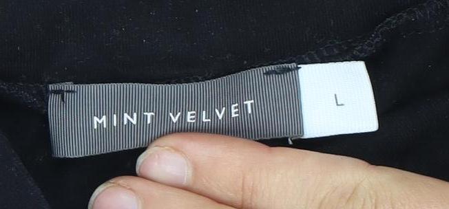 Mint Velvet Women's Black L Leggings with Side Stripe