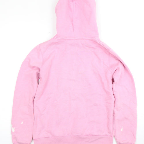 Jack Wills Women's Pink Pullover Hoodie, Size 10