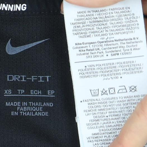 Nike Black XS Unisex Long Sleeve Running Top