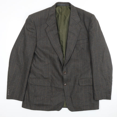 Four Seasons Men's Brown Check Blazer Size 42R