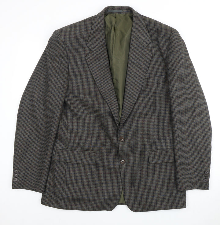 Four Seasons Men's Brown Check Blazer Size 42R