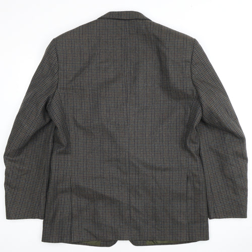 Four Seasons Men's Brown Check Blazer Size 42R