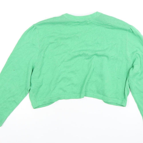 Monsoon Women's Green Cardigan, Size L, Cotton Knit