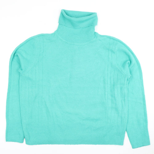 TOG 24 Women's Green Roll Neck Pullover Jumper Size 14