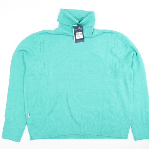 TOG 24 Women's Green Roll Neck Pullover Jumper Size 14