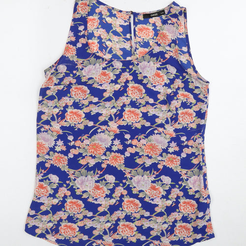 Oasis Women's Floral Blouse, Multicoloured, Size 8