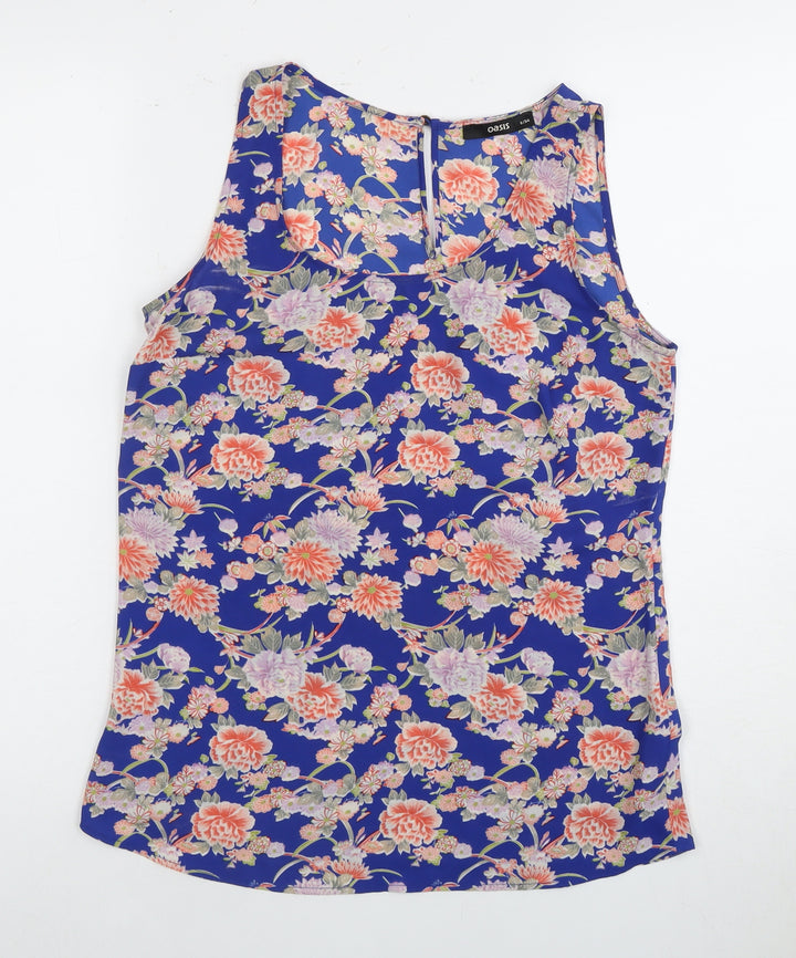 Oasis Women's Floral Blouse, Multicoloured, Size 8