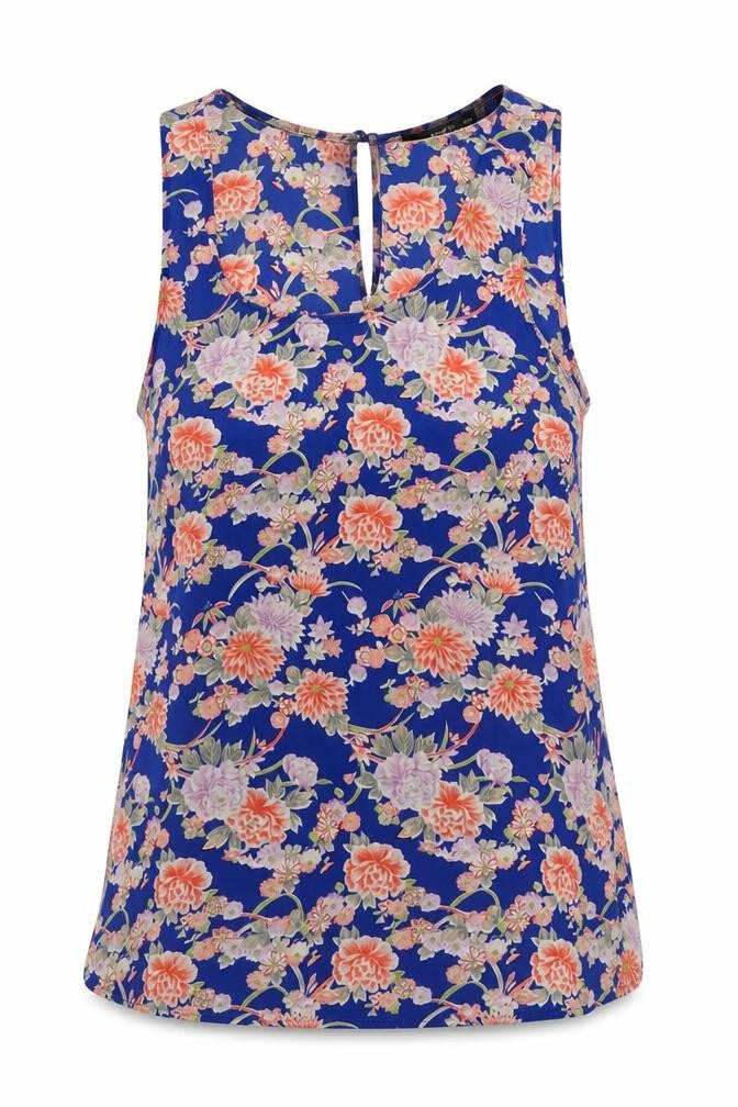 Front view of Oasis Women's Floral Blouse, Multicoloured, size 8