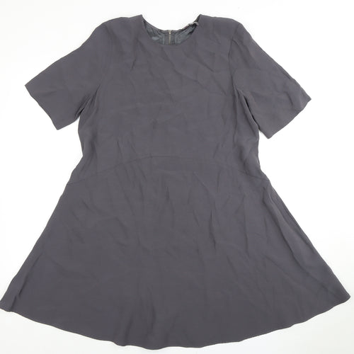 Phase Eight Women's Grey Short Sleeve Dress Size 12