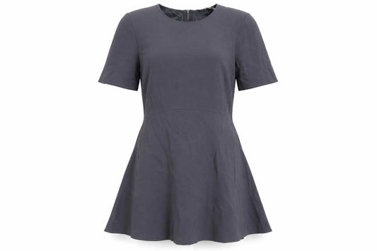 Front view of Phase Eight Women's Grey Short Sleeve Dress, size 12