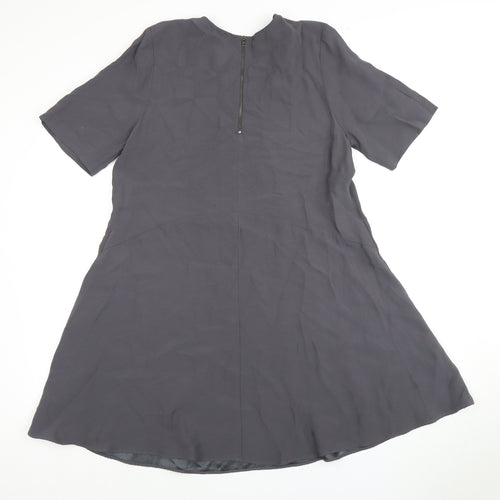 Phase Eight Women's Grey Short Sleeve Dress Size 12