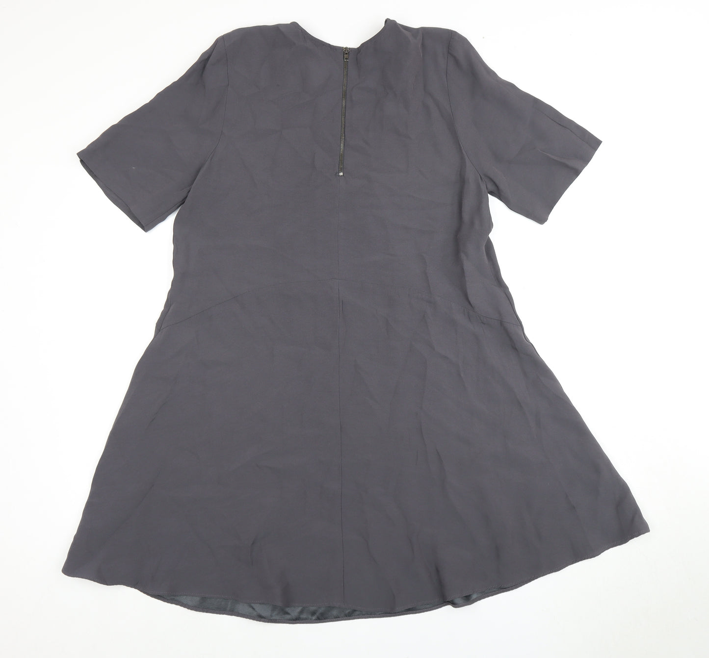 Phase Eight Women's Grey Short Sleeve Dress Size 12