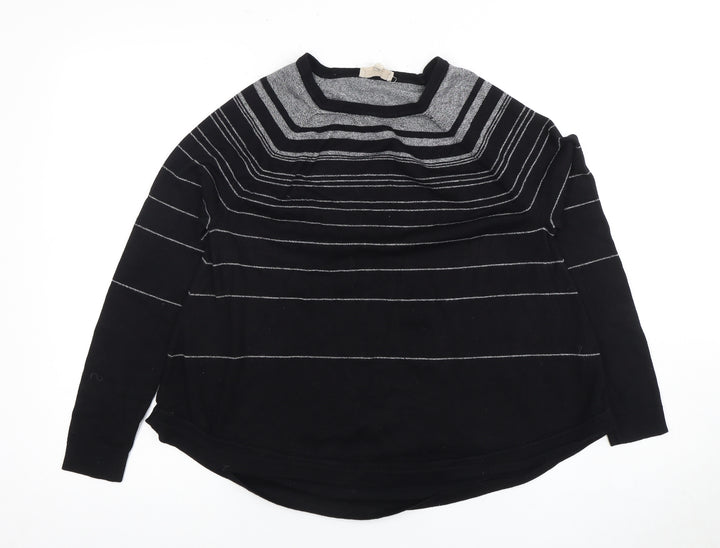 Phase Eight Women’s Black Striped Jersey Top Size 10