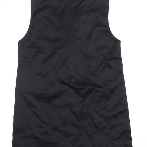 COS Black Sleeveless Top for Women Size 8 with Zip Closure