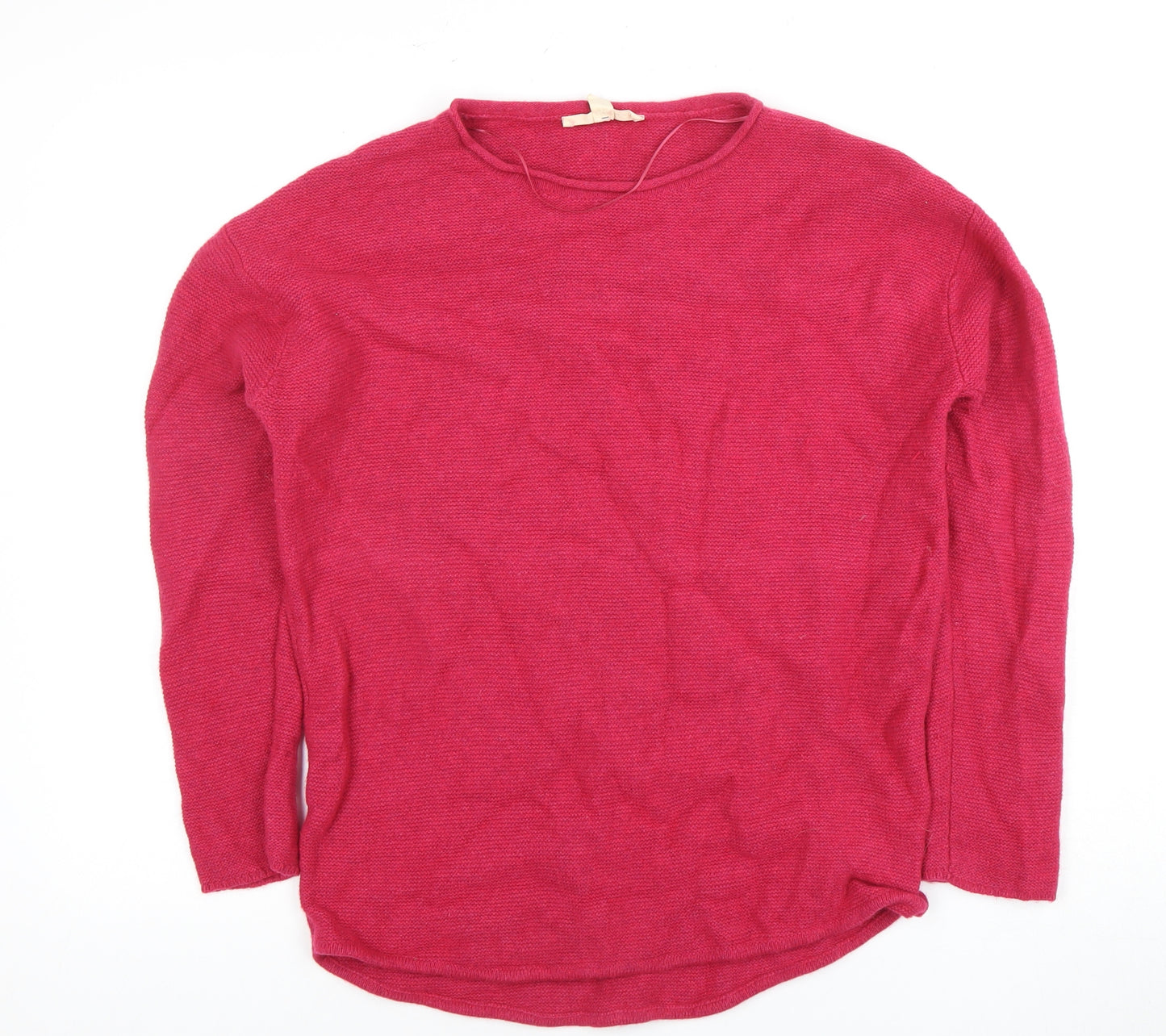 Seasalt Cornwall Red Wool Blend Crew Neck Jumper Size 12