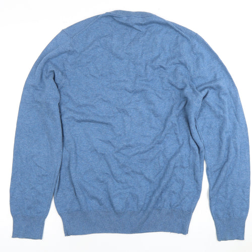 Marks and Spencer Men's Blue Pullover Jumper Size L