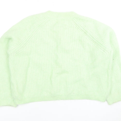 Hush Women’s Green XL V-Neck Pullover Jumper