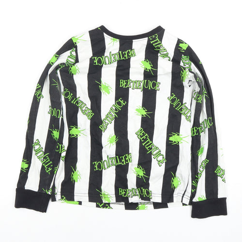 Boys Black Beetlejuice Pyjama Top 9-10 Years
